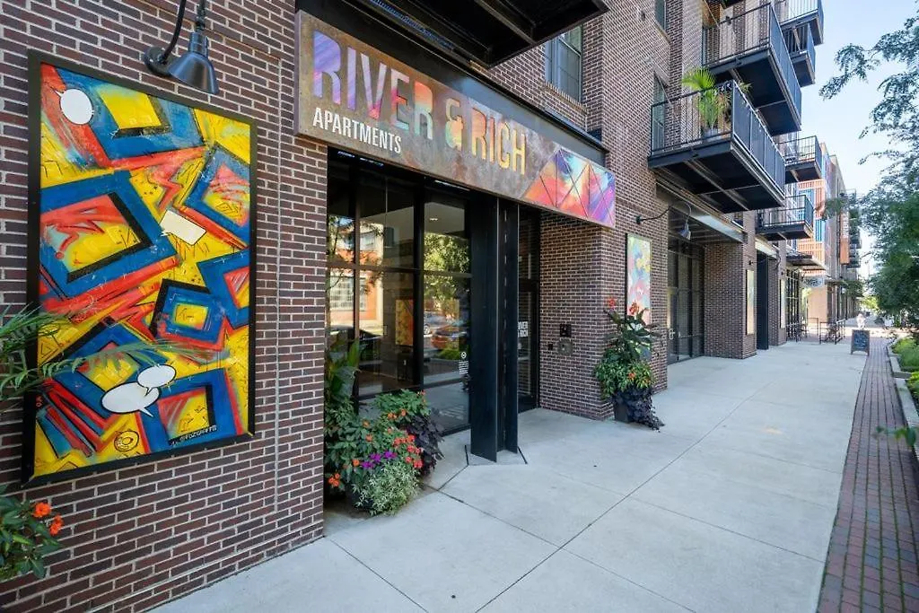 Apartmán Luxury 1Br Penthouse Elevator Free Parking! Columbus 0*,