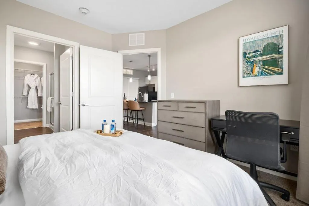 Apartmán Luxury 1Br Penthouse Elevator Free Parking! Columbus 0*,  USA